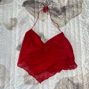 Red Halter Top